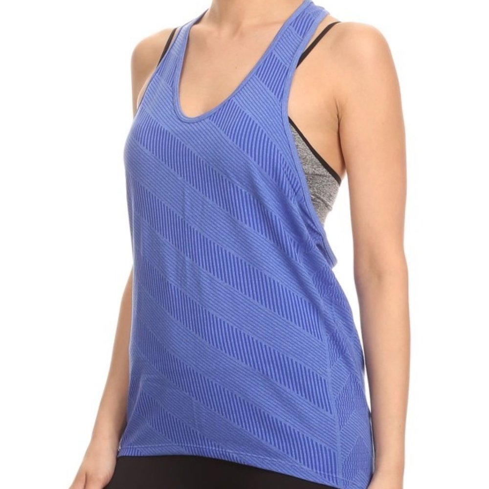 Love Racerback Activewear Tank by ShoActive Blue